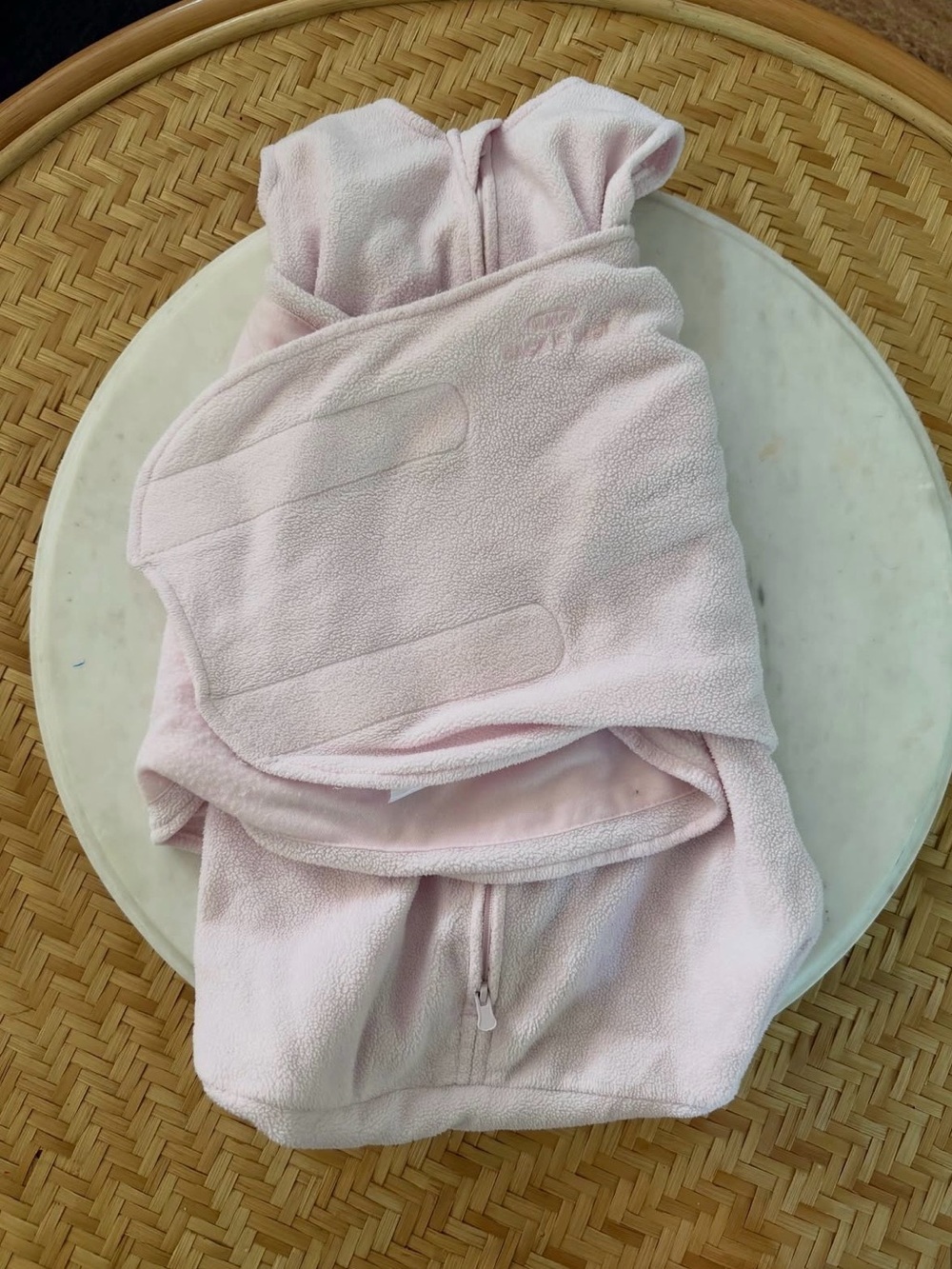Soft Pink Kids Fleece Jacket with Hood